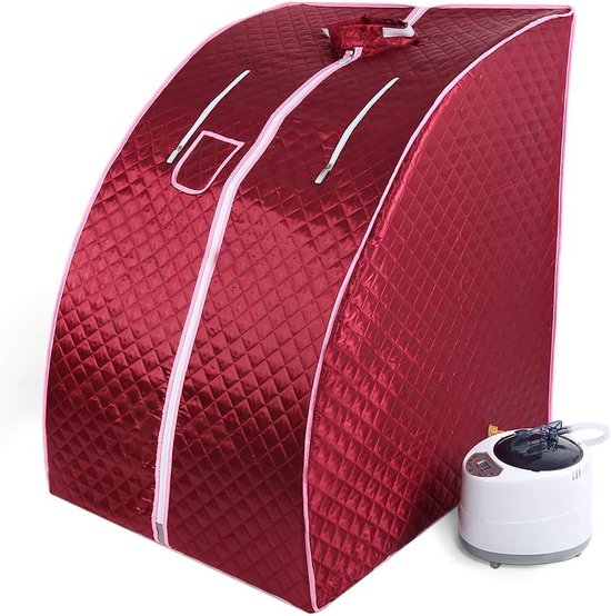 Mobiele Sauna Rood 76x88x99cm review