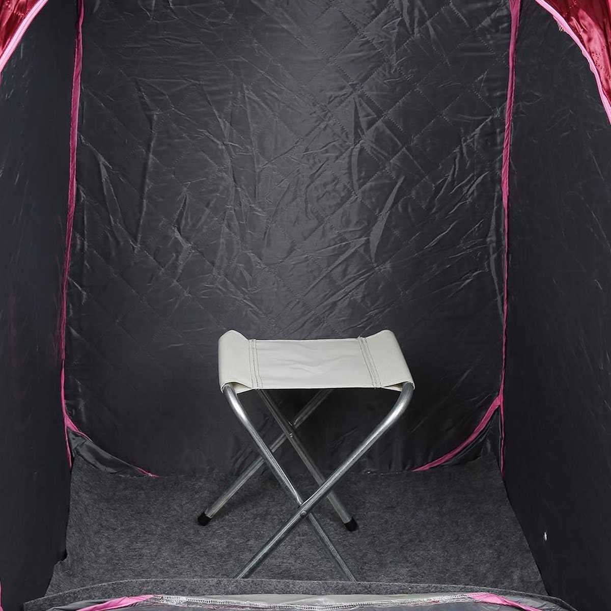 Wat vinden we goed aan de Mobiele Sauna Rood 80x80x100cm