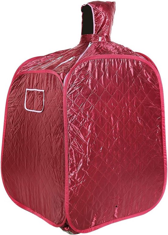 Mobiele Sauna Rood 80x80x100cm review