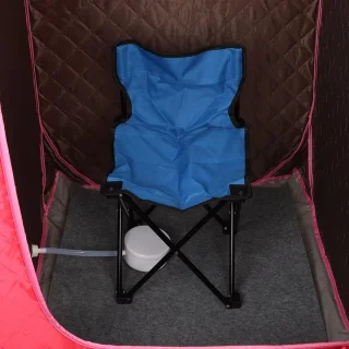 Mobiele Sauna Rood 80x80x135cm