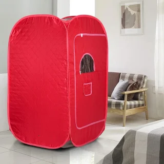 Mobiele Sauna Rood 80x80x135cm