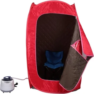 Mobiele Sauna Rood 80x80x135cm