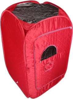 Mobiele Sauna Rood 80x80x135cm