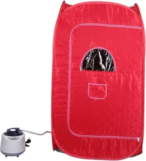 Mobiele Sauna Rood 80x80x135cm