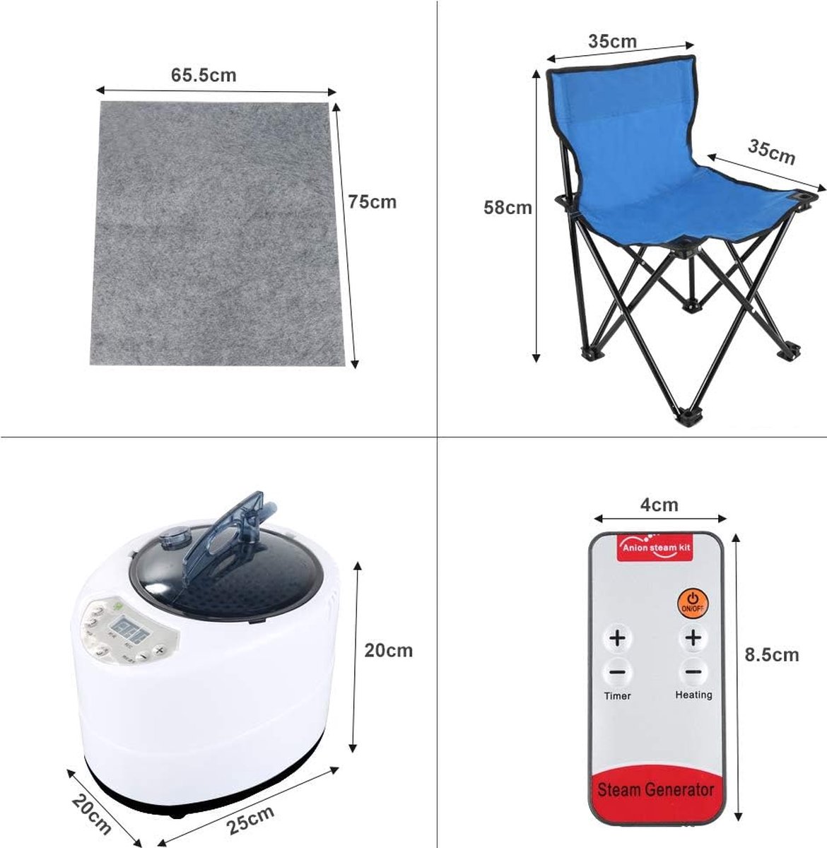 Wat vinden we goed aan de Mobiele sauna tent 75x35x25cm roze