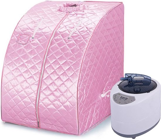Mobiele sauna tent 75x35x25cm roze review