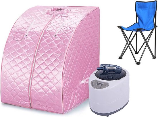 Mobiele Sauna Tent Roze 76x88x99cm review