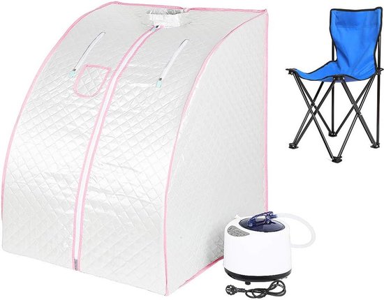 Mobiele Sauna Tent Zilver/Roze 76x88x99cm