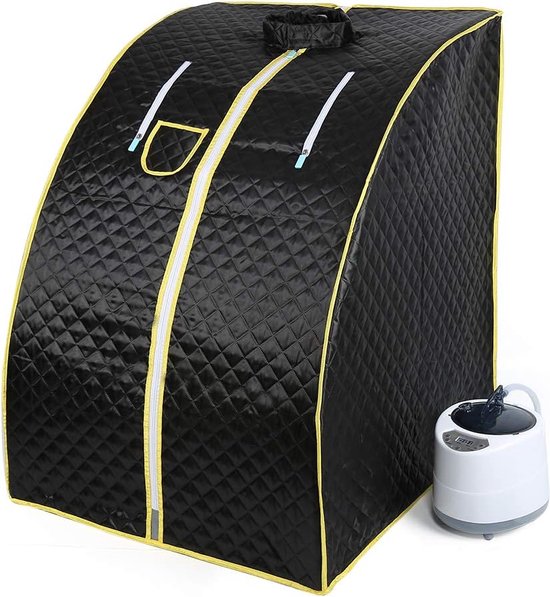 Mobiele Sauna Tent Zwart 76x88x99cm review