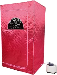 Mobiele stoomcabine - persoonlijke sauna - 100 x 80 x 170 cm - zwart