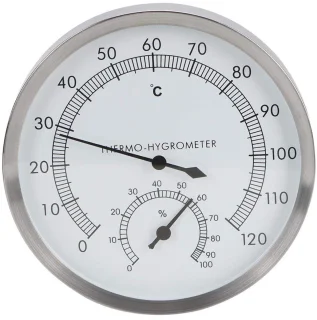 Mumusuki RVS Sauna Thermometer & Hygrometer