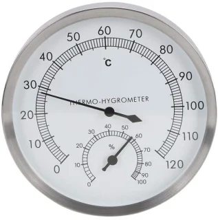 Mumusuki RVS Sauna Thermometer & Hygrometer