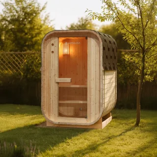 Nolvik Vierkante Barrelsauna 120x128x194 cm