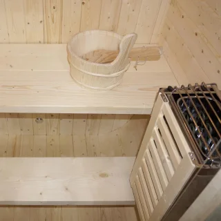 Nolvik Vierkante Barrelsauna 120x128x194 cm