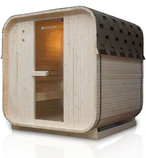 Nolvik Vierkante Barrelsauna 180x185x194 cm