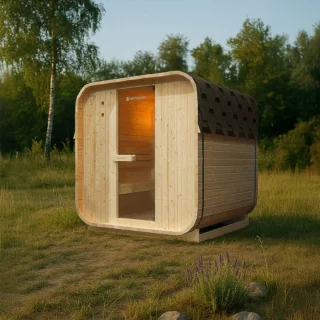 Nolvik Vierkante Barrelsauna 180x185x194 cm