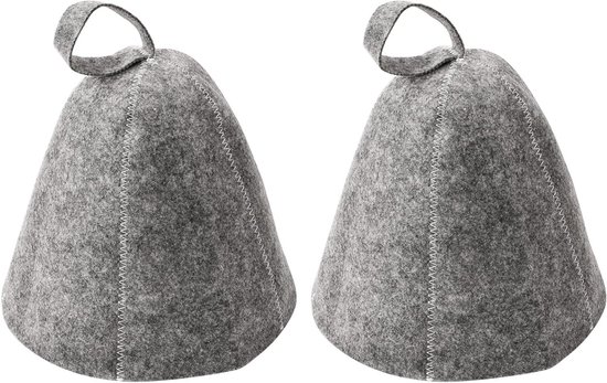 Nordivar Vilten Saunahoed 2 Stuks Grijs review