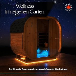 Wat vinden we goed aan de Novihome Luxe Hybride Fasssauna Ovaal 184x120x195 cm