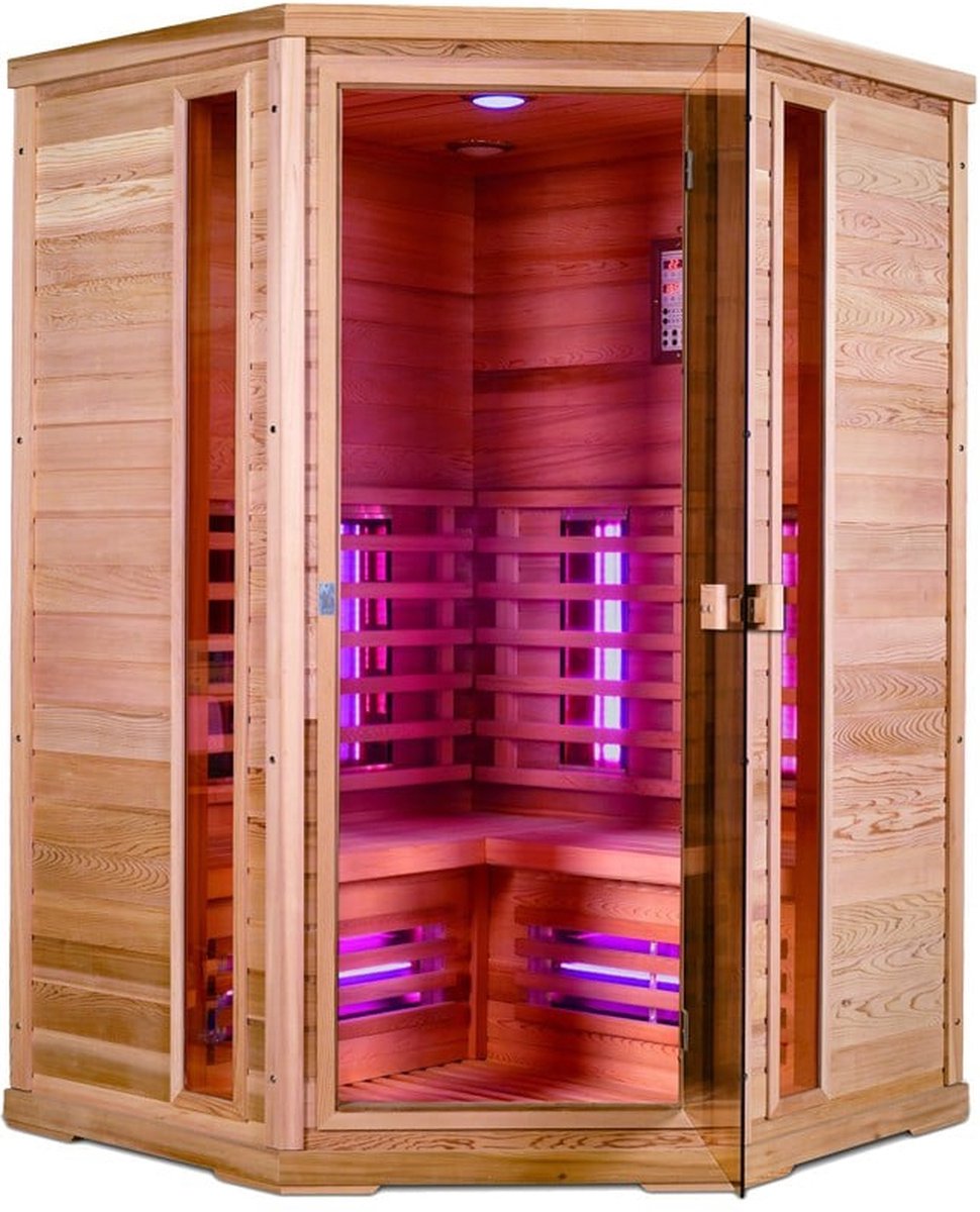 Novum Health Company 5 Tweepersoons Infrarood Hoeksauna Full Spectrum