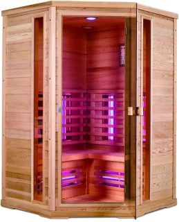 Novum Health Company 5 Tweepersoons Infrarood Hoeksauna Full Spectrum