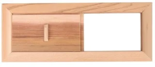 NTHProducts - Sauna ventilatiepaneel - Ventilatie voor sauna en stoomruimte - Hoogwaardige cedro
