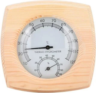 Omgoods houten sauna thermometer met hygrometer