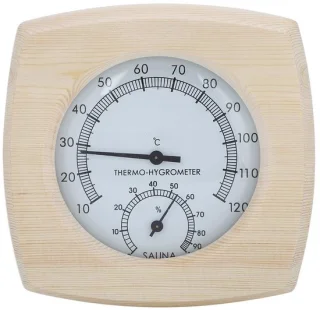 Omgoods hygrothermograph houten thermometer/hygrometer