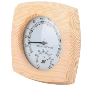Omgoods thermohygrometer houten