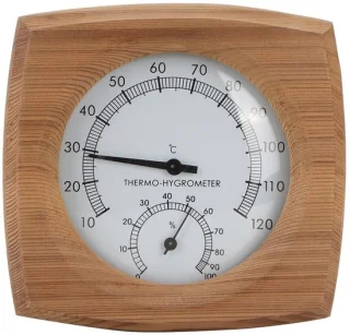 Omgoods thermometer hygrometer 2-in-1 cederhout