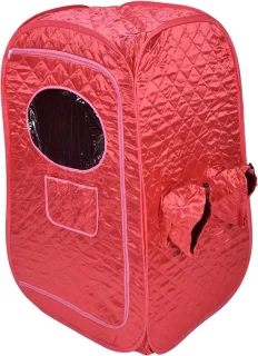Opvouwbare saunabox voor twee personen - 115 x 71 cm - grijs