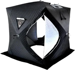 Outdoor sauna tent - zwart