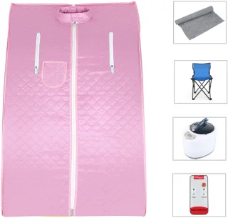 PIPIPOXER Draagbare Stoomcabine Roze