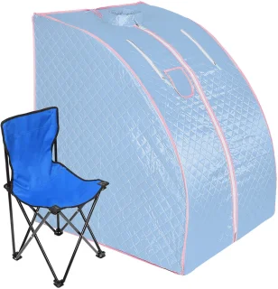 PIPIPOXER Draagbare stoomsauna 1,8" Blauw