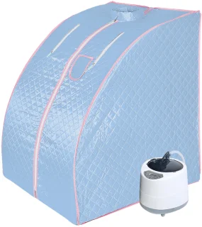 PIPIPOXER Draagbare stoomsauna 1,8" Blauw