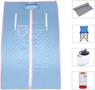 PIPIPOXER Draagbare stoomsauna 1,8" Blauw review