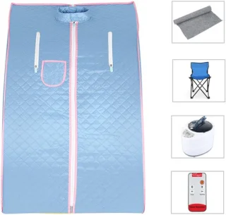 PIPIPOXER Draagbare stoomsauna 1,8" Blauw