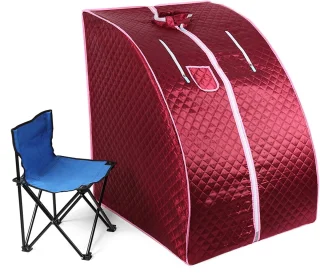 PIPIPOXER Draagbare stoomsauna 1,8 m rood