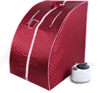 PIPIPOXER Draagbare stoomsauna 1,8 m rood