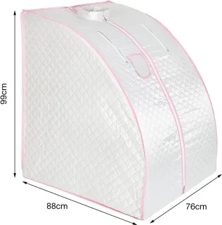 PIPIPOXER Draagbare stoomsauna 1,8" Zilver