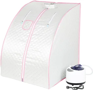 PIPIPOXER Draagbare stoomsauna 1,8" Zilver