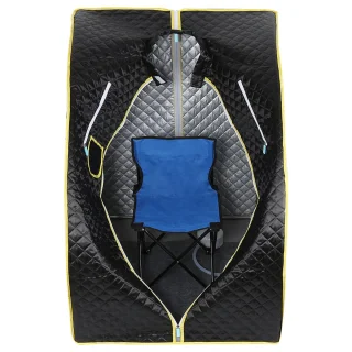 PIPIPOXER Draagbare stoomsauna 1,8" zwart