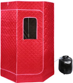 De PIPIPOXER Draagbare stoomsauna - Rood in één oogopslag