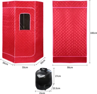 PIPIPOXER Draagbare stoomsauna - Rood