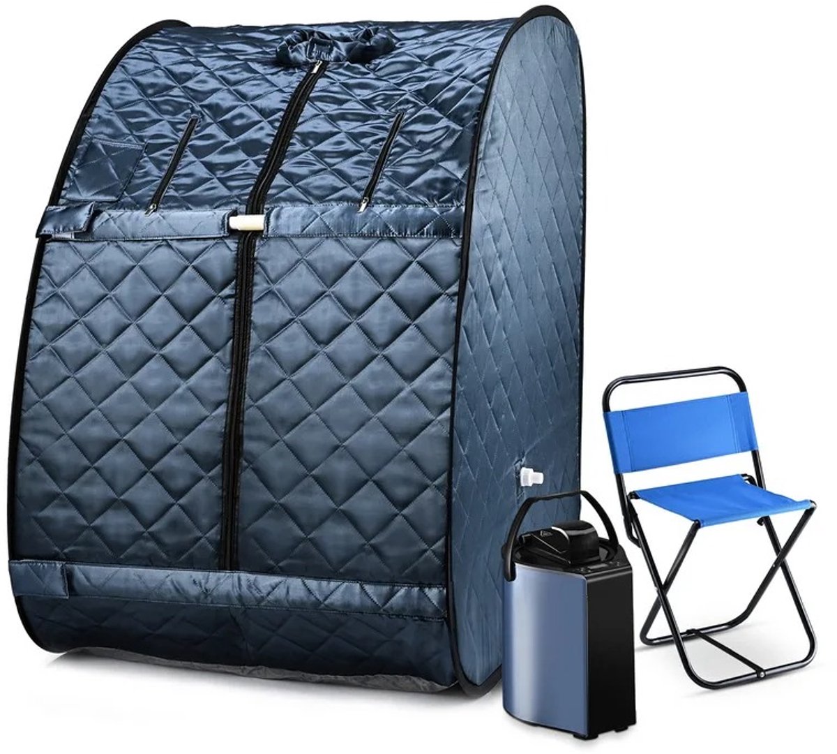 De RM Store Draagbare Opvouwbare Stoomsauna Blauw 76x88x110 cm in één oogopslag