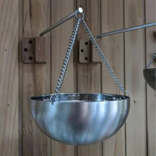 Roestvrijstalen sauna- en spa-kom