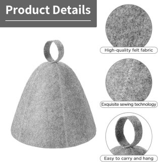 Wat vinden we goed aan de Ronte - Saunahoed van wol, set van 2