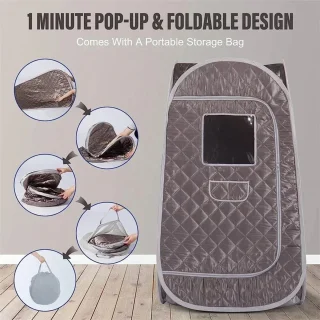 Rustive Draagbare Sauna Tent met 4L Stoomgenerator