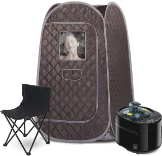 Rustive Draagbare Sauna Tent met 4L Stoomgenerator