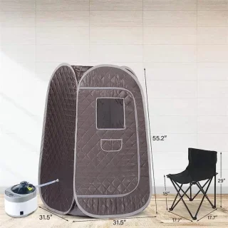 Rustive Draagbare Sauna Tent met 4L Stoomgenerator