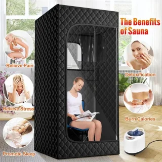 Rustive Draagbare Sauna Tent met Stoomgenerator